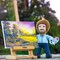 Bleacher Creatures Bob Ross The Happy Painter 10" Plush Figure